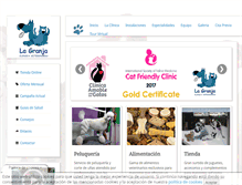 Tablet Screenshot of clinicaveterinarialagranja.com